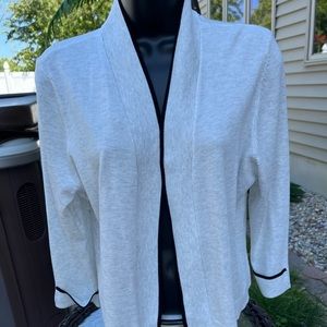 Gray with black trim